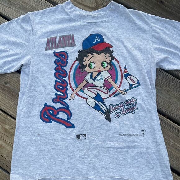 1992 Braves Betty boop graphic tee - Picture 1 of 3